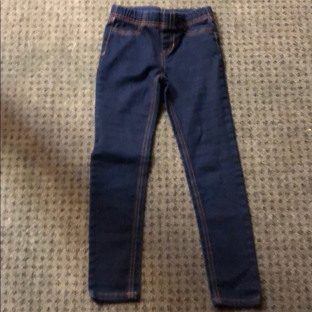 Girls size 6 indigo jeggings